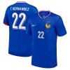 Virallinen Fanipaita Ranska T. Hernandez 22 Kotipelipaita Euro 2024 - Miesten